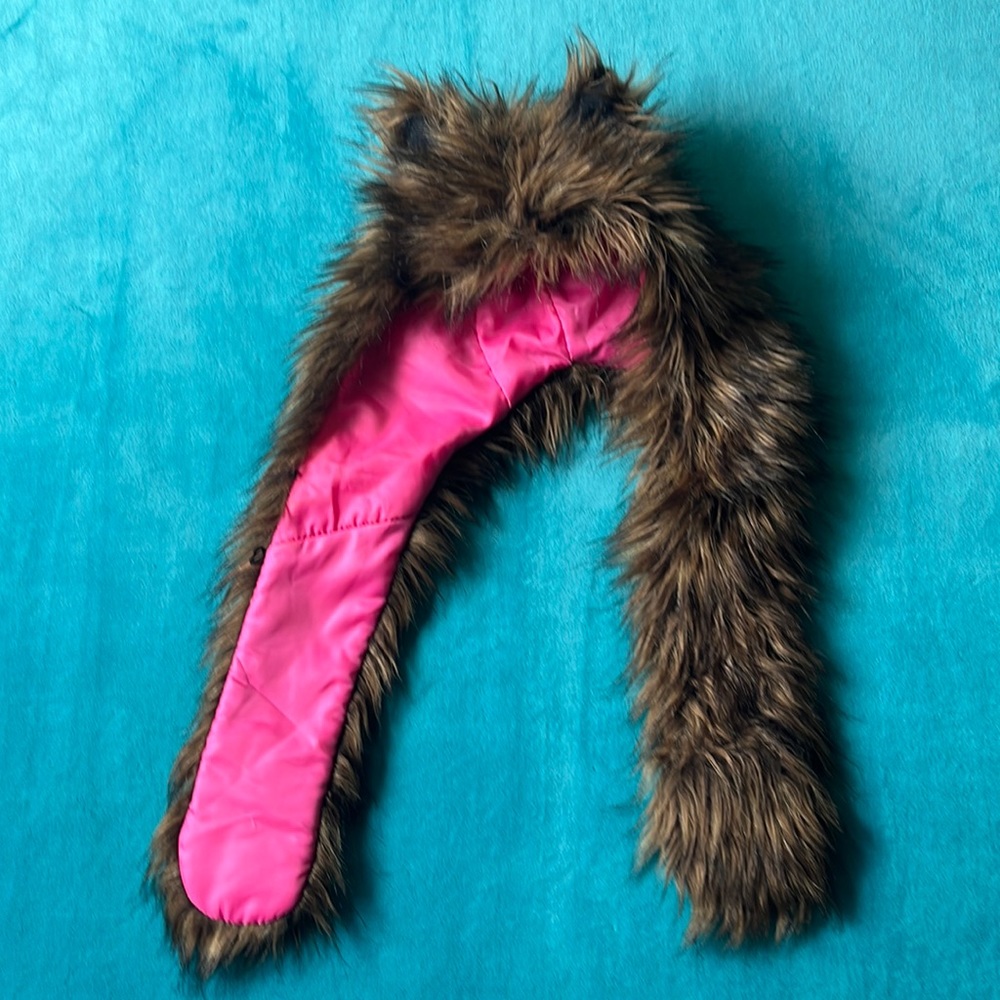 Furry cat ears hat